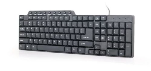 Gembird Compact multimedia keyboard, USB, HR layout, Black