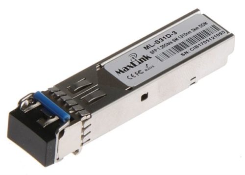 MaxLink 1.25G SFP optical HP module, SM, 1310nm, 3km, 2x LC connector, DDM, HP compatible