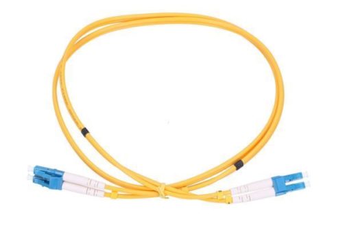 NFO Patch cord, LC UPC-LC UPC, Singlemode 9 125, G.652D, Duplex, 20m