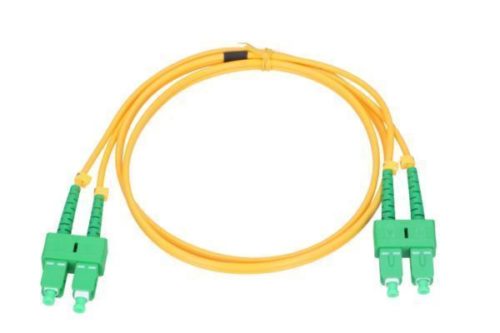 NFO Patch cord, SC APC-SC APC, Singlemode 9 125, G.657A1, Duplex, 20m