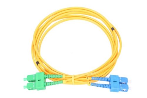 NFO Patch cord, SC UPC-SC APC, Singlemode 9 125, G.652D, Duplex, 1m