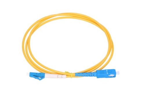 NFO Patch cord, LC UPC-SC UPC, Singlemode 9 125, G.652D, Simplex, 0,5m