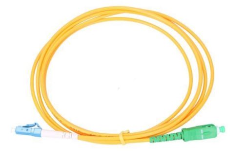 NFO Patch cord, LC UPC-SC APC, Singlemode 9 125, G.652D, Simplex, 15m