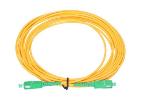 NFO Patch cord, SC APC-SC APC, Singlemode 9 125, G.657A2, Simplex, 1m