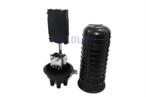 NFO Splice Closure, 4 round and 1 oval input output, pole and wall mount