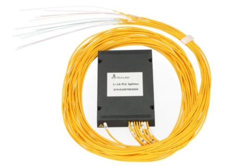 NFO Fiber Optic PLC Splitter, 1:16, ABS Module, SM, G657A1, 1,5m, No Connectors