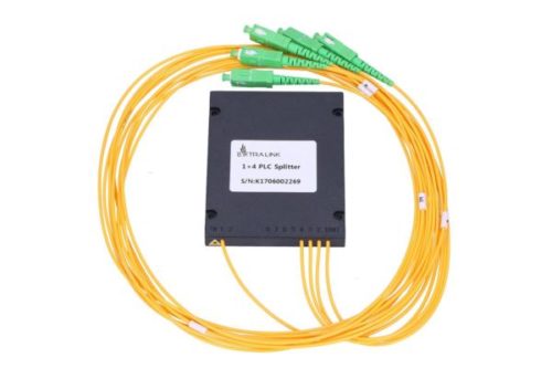 NFO Fiber Optic PLC Splitter, 1:4, ABS Module, SM, G657A1, 1,5m, SC APC
