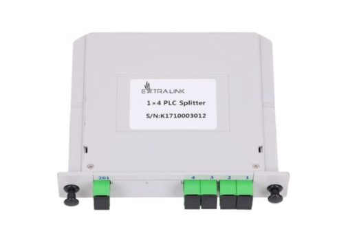 NFO Fiber Optic PLC Splitter, 1:4, Slot Type, SM, SC APC