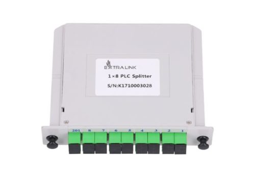 NFO Fiber Optic PLC Splitter, 1:8, Slot Type, SM, SC APC