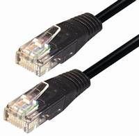 NaviaTec Cat5e UTP Patch Cable 0,25m black