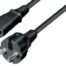 NaviaTec Schuko plug - IEC 320 C13 Jack black 2m