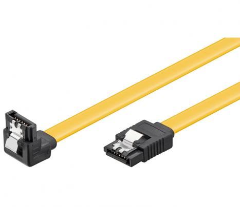 NaviaTec HDD SATA cable 1.5 3 6 Gbit s 7 pin SATA L-type plug 0,3m