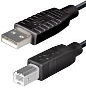 NaviaTec USB 2.0 A muški na B muški kabel, 2m, crni