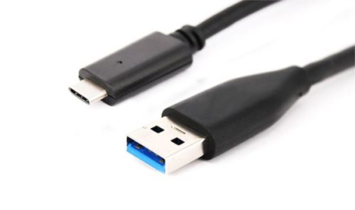 NaviaTec USB 3.0 C muški na A muški kabel, 2m, crni