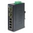 Planet Industrial 6-Port (4x 100mbps RJ45 2x 100Mbps SFP FX Slots) Slim, (-40~75C) Unmanaged