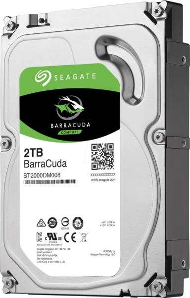Seagate 2 TB 3,5" HDD, Barracuda, 7200 RPM, 256MB
