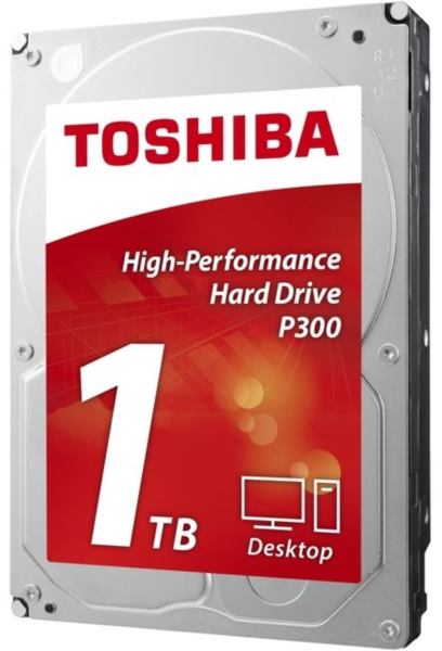 Toshiba 1 TB 3,5" HDD, 7200 RPM, P300, 64MB