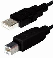 Transmedia USB 2.0 AB, Black, 1,8m