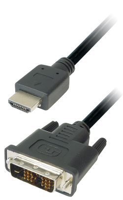 Transmedia Monitor Cable DVI HDMI 1m
