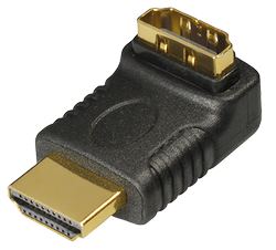 Transmedia HDMI kutni adapter, muški na ženski
