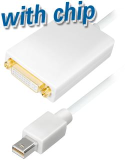 Transmedia Mini DisplayPort plug to DVI jack
