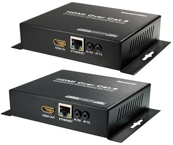 Transmedia HDMI Extender by Cat5e cable Range up to 100m