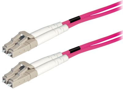 Transmedia Fibre optic MM OM4 Duplex Patch cable LC-LC 1m
