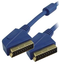 Transmedia Scart Cable 5m blue