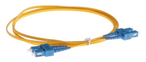 NFO Patch cord, SC UPC-SC UPC, Singlemode 9 125, G.657A2, Duplex, 1m