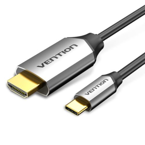 Vention USB-C to HDMI Cable 2M Black Aluminum Alloy Type