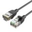 Vention Cat.6A UTP Patch Cable 1M Black Slim