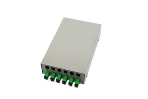 NFO Patch Panel Wall Mounted, 12x SC Simplex LC Duplex, 1 tray