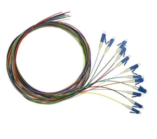 NFO Fiber optic pigtail LC UPC, SM, G.652D, 900um, 1.5m, 12 pack