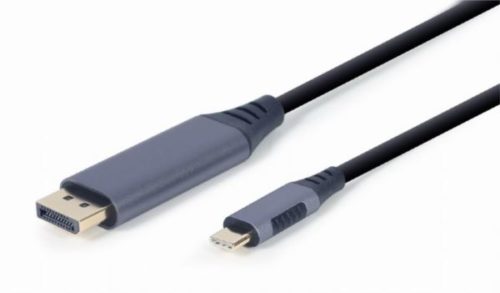 Gembird USB Type-C to DisplayPort male adapter cable, space grey, 1.8 m