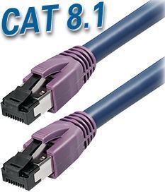 Transmedia Cat8.1 SFTP Kabel 5m, dark blue
