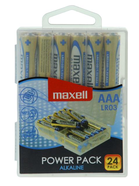 Maxell alkalne baterije LR-3/AAA, 24 komada, box