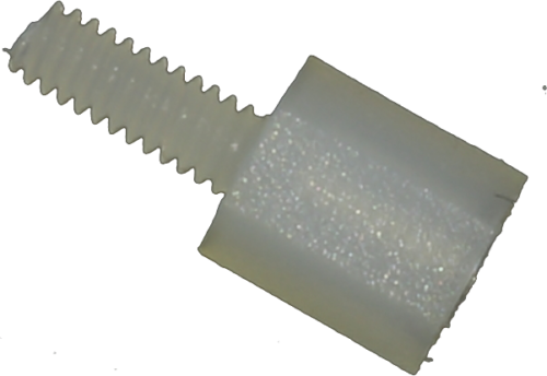 Nylon spacer M2 5 mm, 100 pcs.