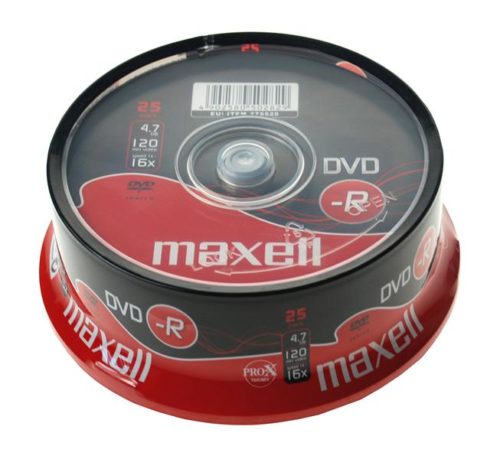 Maxell DVD-R 16x, 4.7GB 25 kom spindle