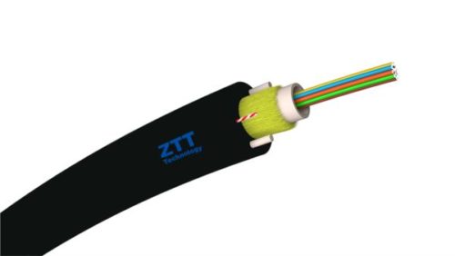 NFO Fiber optic cable ZTT Z-ADSS.UT-12J, 12F, ADSS, G.652D, 1.2kN, Span 80m, 1m
