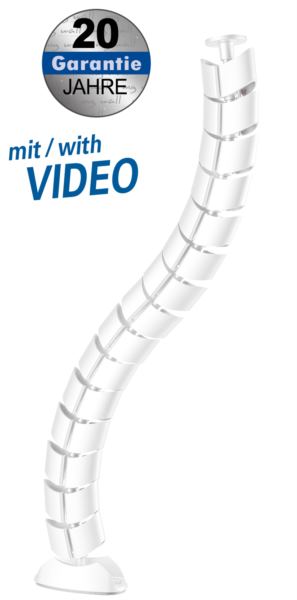Transmedia Flexible Cable Management, White