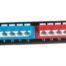 NaviaTec CAT6 Unshielded Colorful Patch Panel 45 Degree with Back Bar, 1U