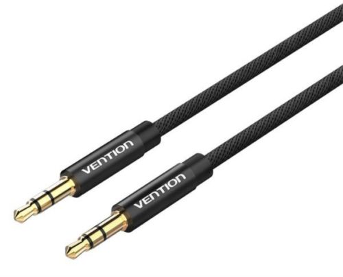 Vention Fabric Braided 3.5mm Male to Male Audio Cable 1m, Black