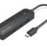 Vention USB-C to USB 3.0*3 RJ45 Micro-B HUB 0,15m, Black