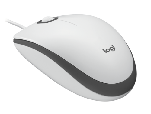 Logitech M100 žičani optički miš, bijela
