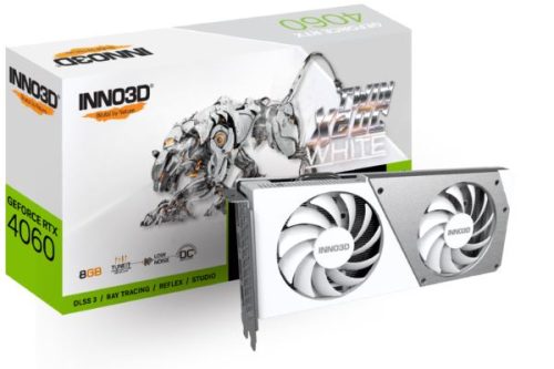 INNO3D GeForce RTX 4060 TWIN X2 OC WHITE, 8GB GDDR6