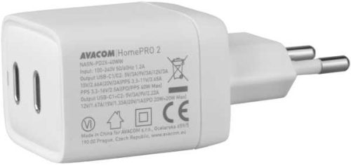 Avacom HomePRO 2 Power Delivery 40W 2x USB-C