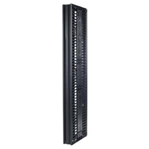 Valueline, Vertical Cable Manager for 2 4 Post Racks, 84"H X 6"W, Double-Sided with Doors