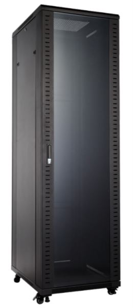 NaviaTec Floor Cabinet 27U 600 x 800mm, T-NC-68B, Black
