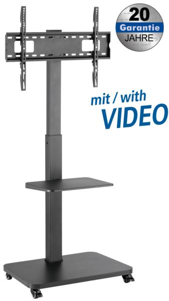 Transmedia Pedestal for Flat Screens, 37“ - 75“ up to 40kg