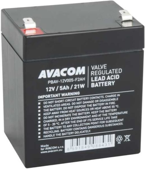 Avacom UPS baterija 12V 5Ah, F2 HighRate